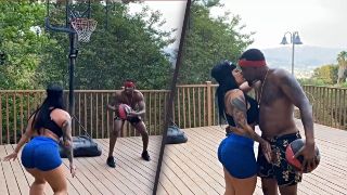 Monica gets basketball lessons